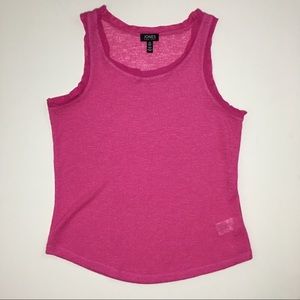 Jones New York see through Pink Tank Top Small